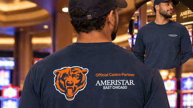 Picture of a man in a Chicago bears T-Shirt 