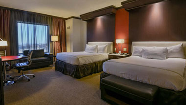 Double Queen Hotel Room at Ameristar Casino East Chicago