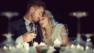 bride and groom at wedding