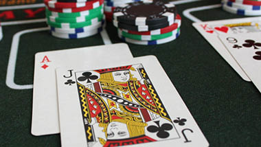 Picture of a blackjack hand